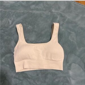 white/ cream super crop top